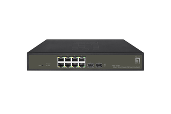 SWITCH SEMIGESTIONABLE LEVEL ONE HILBERT 8P POE 10/100/1000 130W +2P SFP 10/100/1000 CARCASA METALIC