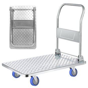 Carro Plataforma Con Ruedas. Carretilla Plegable De Carga 250kg.