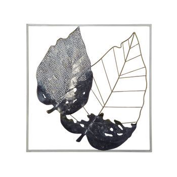 Decoración De Pared Hoja De Metal Multicolor Arte Estilo Moderno Rhenium