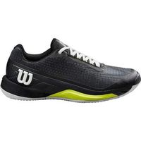 zapatillas wilson rush pro 40 clay negro blanco amarillo