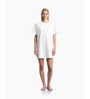 emporio armani para mujer ew004078af20244 vestido sencillo blanco xs casual algodon beachwear manga corta