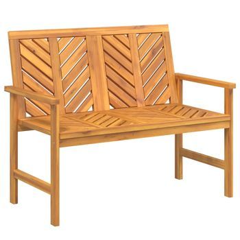 Banco De Jardín | Banco De Exterior | Silla De Jardín Madera Maciza De Acacia 109 Cm