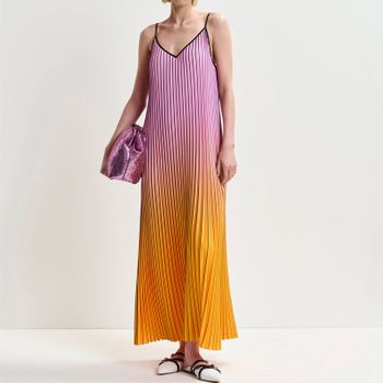 Essentiel Antwerp Haurus Plissé Maxi Dress - EU 38/UK 10