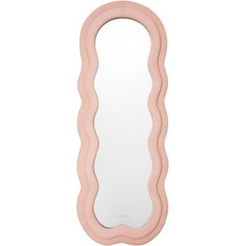 Espejo Pared Rizo Flamingueo Cuerpo Entero 160x60x4 Cm Rosa