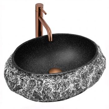 Lavabo Sobre Encimera Mika Gabro Black