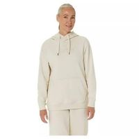 sudadera asics logo beige birch mujer