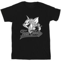 dessins animes camiseta greyscale square para hombre