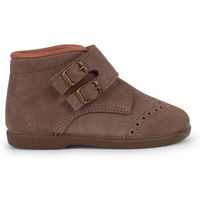 pisamonas botines botitas piel serraje y cinta adhesiva adorno hebillas para nino