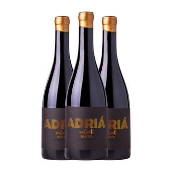 Adriá Vino Tinto Velvet Bierzo 75 Cl 14% Vol. (pack De 3 Unidades)