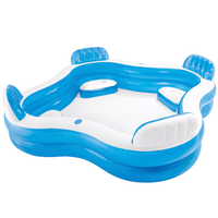 color baby - piscina hinchable con 4 asientos capacidad 990 litros 229x229x66 cm 56475