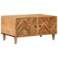 mesa de cafe marron 80 x 50 x 40 cm madera de mango maciza vidaxl