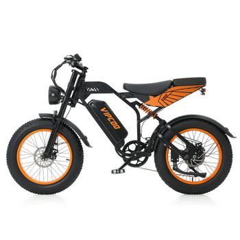 Bicicleta Eléctrica Vipcoo Vm6, Batería De 48v 18.2ah, Fat Bike De 20