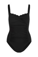 hunkemoller banador shaping scallop negro