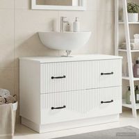 vidaxl mueble de lavabo para bano hoorn blanco 82 x 41 x 56 cm
