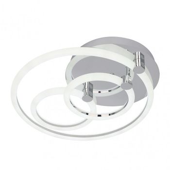 Plafon 68w 3000k, 4000k, 6500k Cromo Alya 10x44x40cm 9180Lm Regulable, Memoria y C Remoto marca FABRILAMP