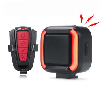 XANES 2 en 1 Alarma inalámbrica para bicicletas contra robos, luz trasera de bicicleta de 120 dB de alto volumen, recarg