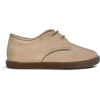 pisamonas zapatos nino blucher barefoot efecto piel cordones finos collarin para nino