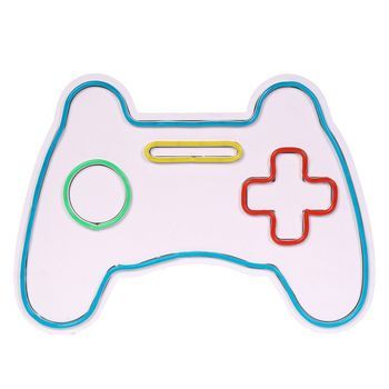Iluminación Led Decorativa De Plástico Play Station Gaming Controller Multicolor 40x29x3 Cm