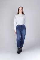 vaqueros cargo de mezclilla medium darck blu 30