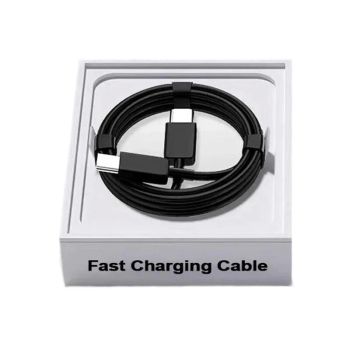 Cable Tipo C a Tipo C de 5A 45W para carga rápida y transmisión de datos con núcleo de cobre de 1M de largo para iPhone