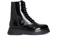 botin de mujer con cordones en naplak black
