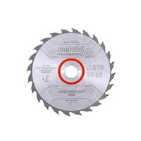 metabo hoja de sierra precision cut wood - professional 216x30 d48 di 5 neg 628041000