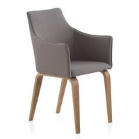 sillon de madera tapizado