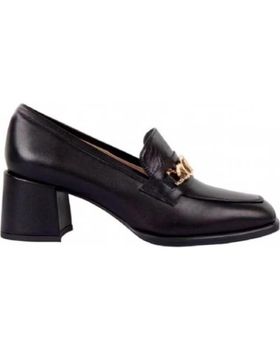 de UNISA MOCASIN PIEL TACON 5 CM NEGRO