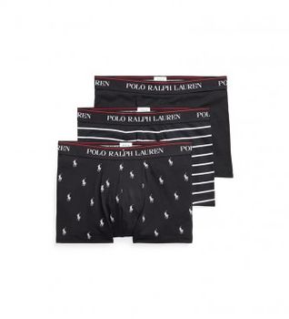 Polo Ralph Lauren para hombre. 714830299009 Pack 3 bóxers Classic Trunk negro (XXL), Homewear, Algodón