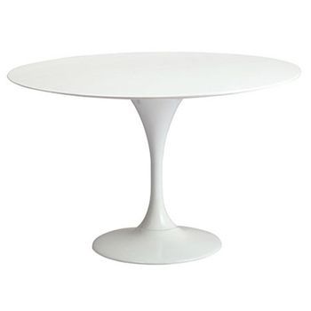 Mesa De Comedor Redonda - 110 Cm - Tulip Blanco