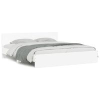 estructura de cama con cabecero blanca 200x200 cm vidaxl