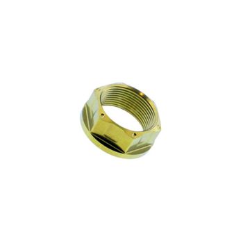 Tuerca de husillo de rueda M25x1.5 llave 28mm titan oro