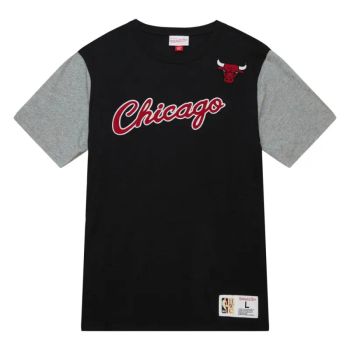 Camiseta Chicago Bulls NBA Colorblocked Cotton Mitchell and Ness