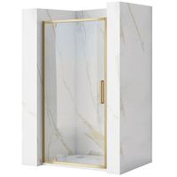 puerta de ducha rea rapid swing brush gold 100