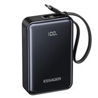 essager f2026 pro pd65w 77wh 20000mah bateria externa inteligente con pantalla led digital viene con cable type-c fuen