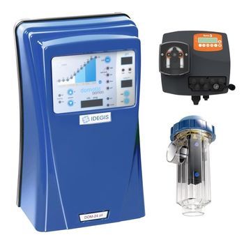 Clorador Salino Agua Piscina Domotic Ph Invicta 63mm Mono 12000h Idegis - 24g/h