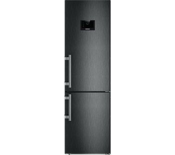 CBNPbs4858 60/40 Fridge Freezer - Black Steel, Black