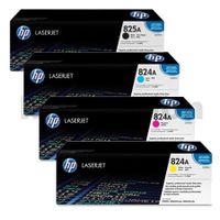 original multipack hp colour laserjet cm6040f printer toner cartridges 4 pack -cb390a