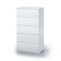 comoda con 5 cajones haya - blanco artik