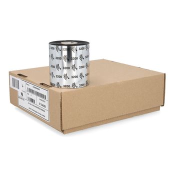 Zebra 3200 cinta de cera/resina (03200BK08045) 80 mm x 450 m | 6 unidades (original)