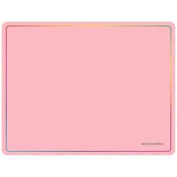 Marsgaming Mmp124 Alfombrilla Gaming 360x260mm Diseño Rainbow Caucho Natural Y Nanotextil Rosa