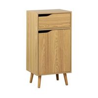mueble de bano vintage 1 cajon y 1 puerta efecto fresno