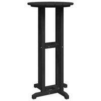 mesa de jardin  mesa de bar negro 55 x 55 x 107 cm polietileno
