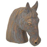 figura decoracion de poliresina gris 31x15x31