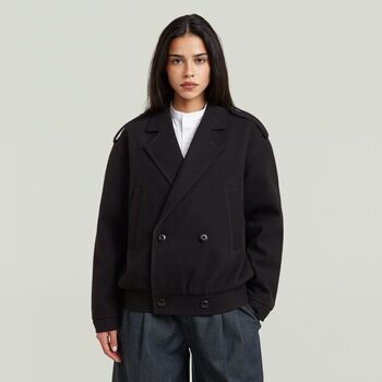 G-Star Raw Chaquetas D30002-D200 BOMBER TRENCH-6484 BLACK para mujer