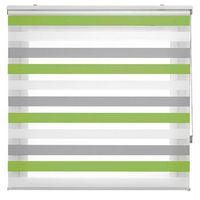 estoralis - estor enrollable noche y dia  doble tejido  tricolor 170 x 255 cm anchoalto  tela 167 x 250 cm  loras grisverde