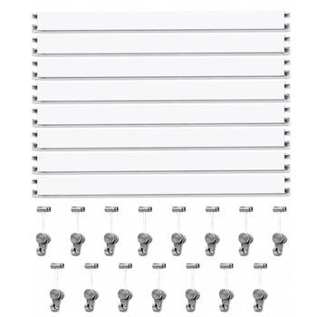 Colgar Cuadros Sin Agujeros Packs Eurohang 6 9 12 Metros Guías Aluminio 150 Cm Con 6 12 Y 15 Colgadores Rm Nylon