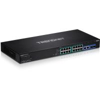 conmutador trendnet tpe-3018ls 18 puertos gigabit poe gestionado 1u