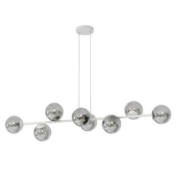 Lámpara colgante odra gris grafito (8 luces)