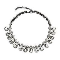 cadena de bisuteria piedras en forma de gota